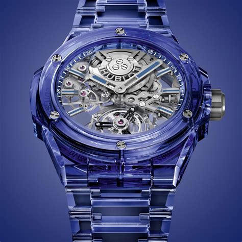 integrated tourbillon blue sapphire